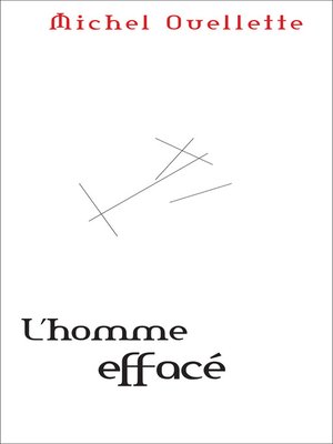 cover image of Homme effacé